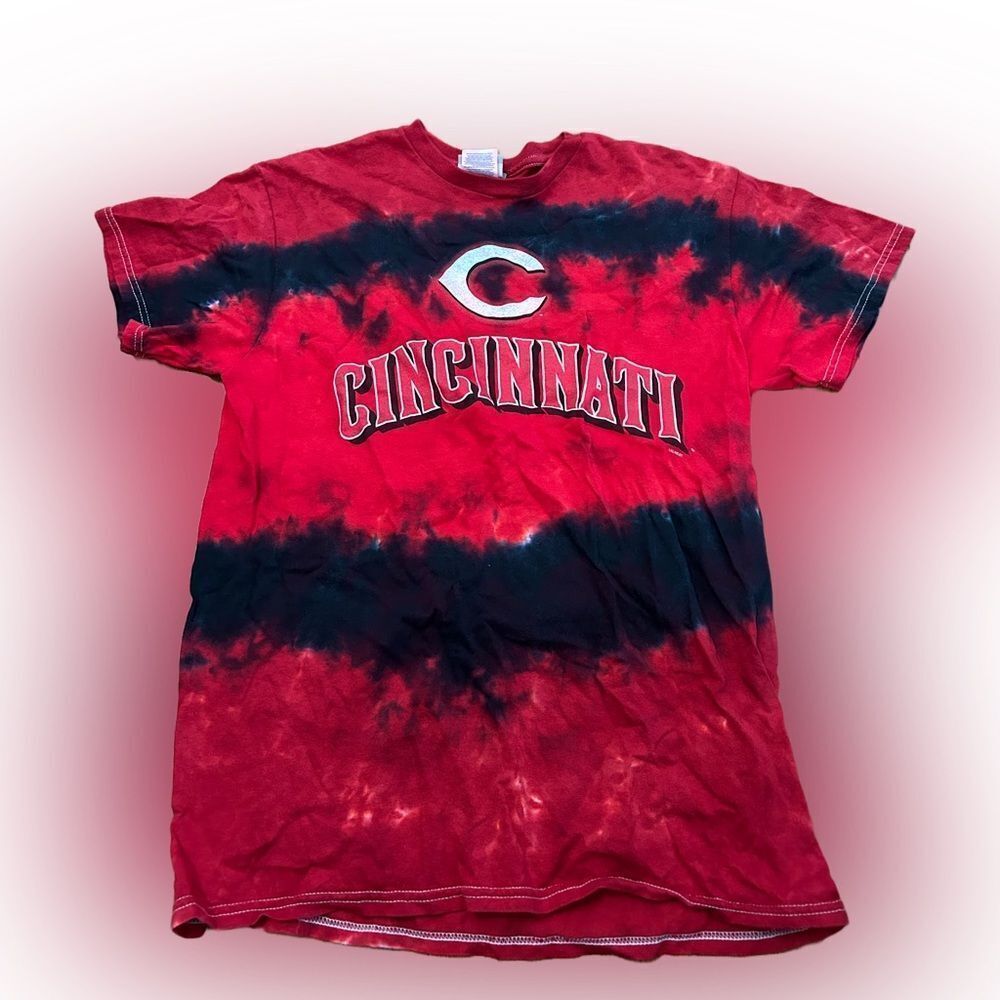 Y2K MLB Cincinnati Reds Tie-Dye Tshirt